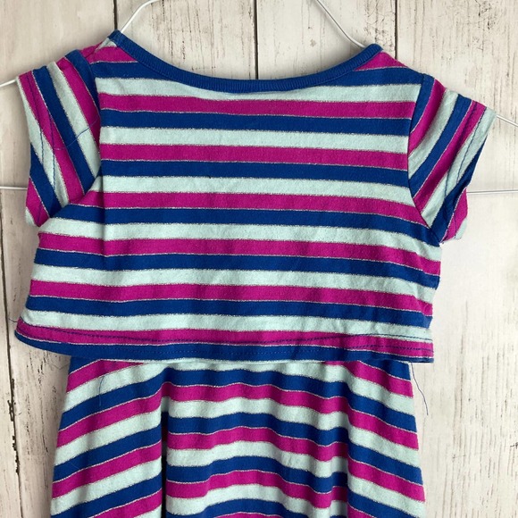 Disney Frozen 18m Olaf Striped Dress Overlay - Picture 5 of 7